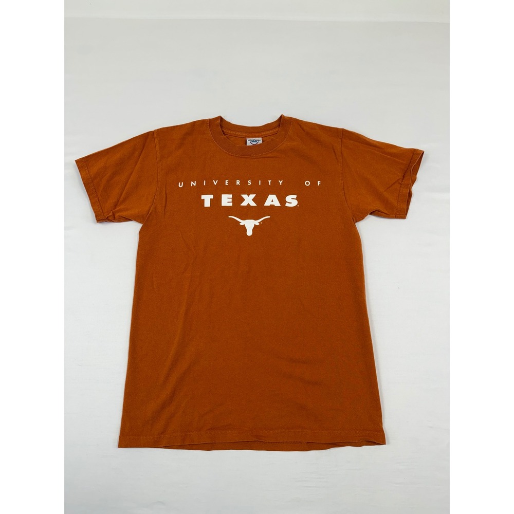 University of Texas Longhorns Burnt Orange Graphic T-Shirt S Delta Magnum Weight